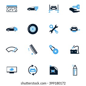 Car shop icon set for web sites and user interface