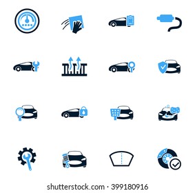 Car shop icon set for web sites and user interface