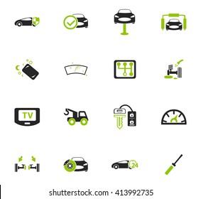 Car shop icon set for web sites and user interface