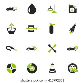 Car shop icon set for web sites and user interface