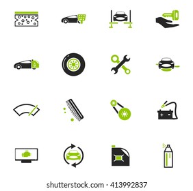 Car shop icon set for web sites and user interface