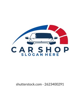 Car shop logo design icon vector template. simple elegant car logo design