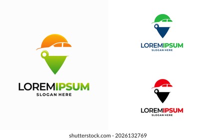Vector de diseño de plantillas de logotipos para tiendas de coches, Vector de diseño de plantillas de logotipos para buscadores de coches