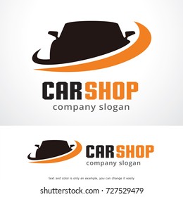 Car Shop Logo Design Vector, Emblema, Conceito de Design, Símbolo criativo, Ícone