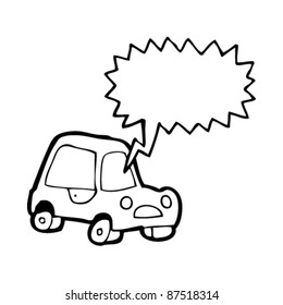 caricatura de gritos de coche