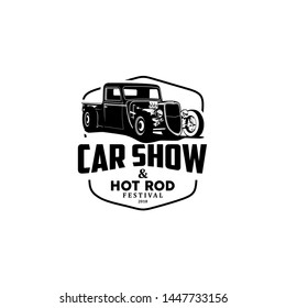 Car Show And Hot Rod Logo Vector