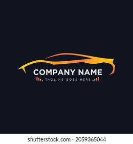 Automobil-Showroom, modernes Logo, Vektorgrafik-Design