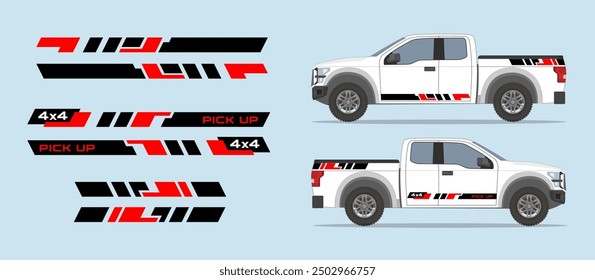 Car side door, fender stripe design. Auto vinyl sticker decal template. Suitable for printing or cutting.
Scaling without loss of quality for different car model.