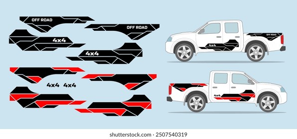 Car side door, fender stripe design. Auto vinyl sticker decal template. Suitable for printing or cutting.
Scaling without loss of quality for different car model.