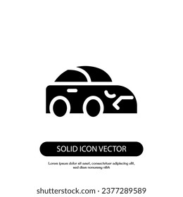 car side front view icon vector design