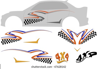 Car Side Graphics : Vinyl Ready
