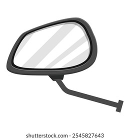 Car side mirror ensuring road safety by reflecting light and providing clear visibility