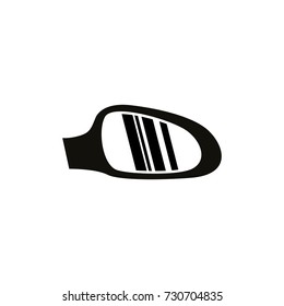 car side mirror icon