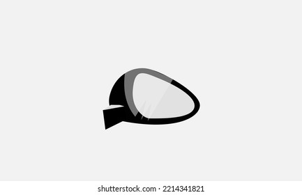 Car side mirror vector logo design