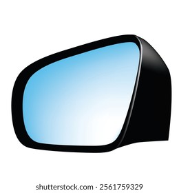 Car side rear view mirror. Vector illustration