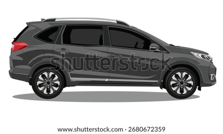 car side view art logo sign icon design vector grey dark colour taxi online suv mpv driver driving drive road