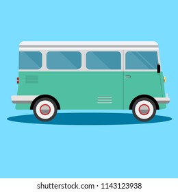 Car side view - Van - Illustration