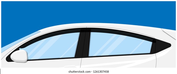 Car side window deflectors accessories racing part protection