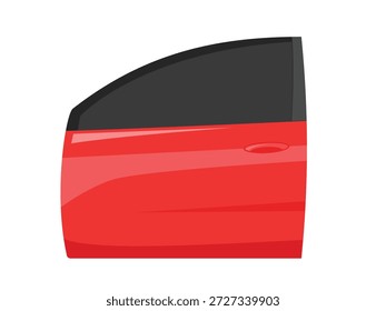 Car side window door, modern car door illustration