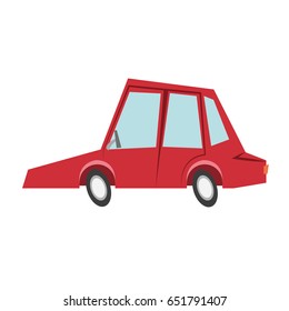 car sideview cartoon icon image 