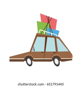 car sideview cartoon icon image 