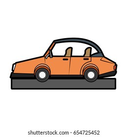 car sideview cartoon icon image 