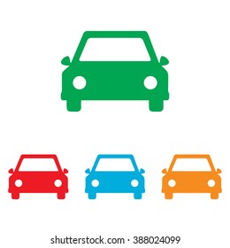 Car sign. Colorfull set