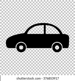 Car sign. Flat style icon vector illustration.