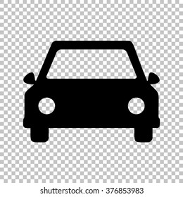 Car sign. Flat style icon vector illustration.