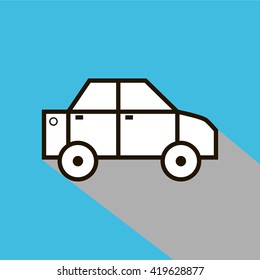 car sign. car icon