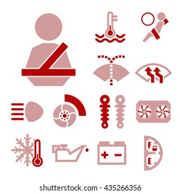 car sign icon set