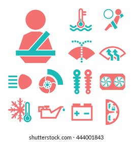 car sign icon set