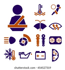 car sign icon set