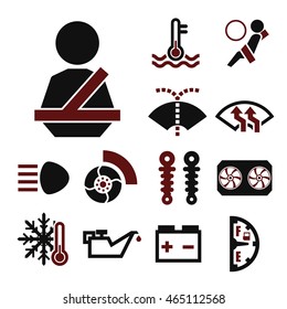 car sign icon set