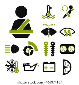 car sign icon set