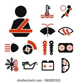 car sign icon set