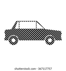 Car sign on white background. Vector illustration.