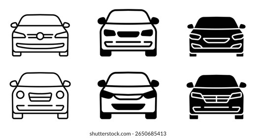Car sign vector illustration. Car icon vector. Car sign and symbol.