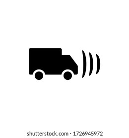 Vector de iconos sencillo de señalización de coche 
