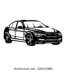 Car silhouette 2 vector design
