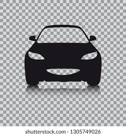 The car silhouette. Automotive vector element