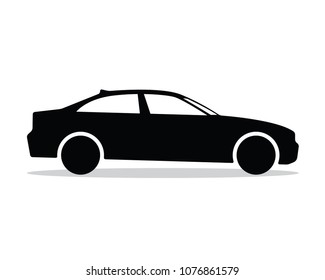 Car Silhouette Design Illustration, Silhouette Style Design, Designed For Icon And Animation