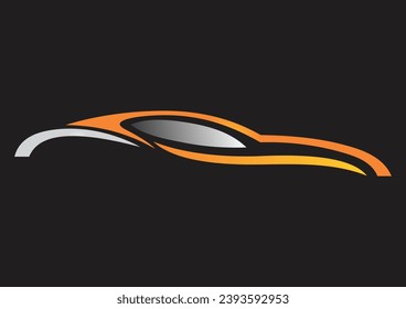 car silhouette drawing vector logo