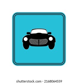 Car Silhouette Front Icons Pro Vector