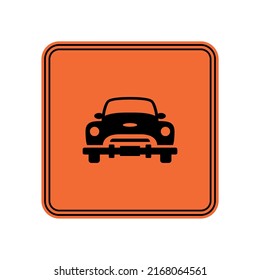 Car Silhouette Front Icons Pro Vector