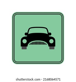 Car Silhouette Front Icons Pro Vector