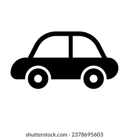 Car silhouette icon. Automobile. Vector.