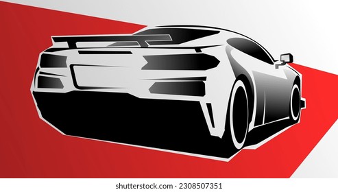 car silhouette illustration design vector