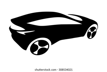 Car silhouette logo