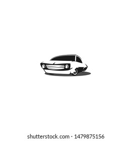 car silhouette logo concept design